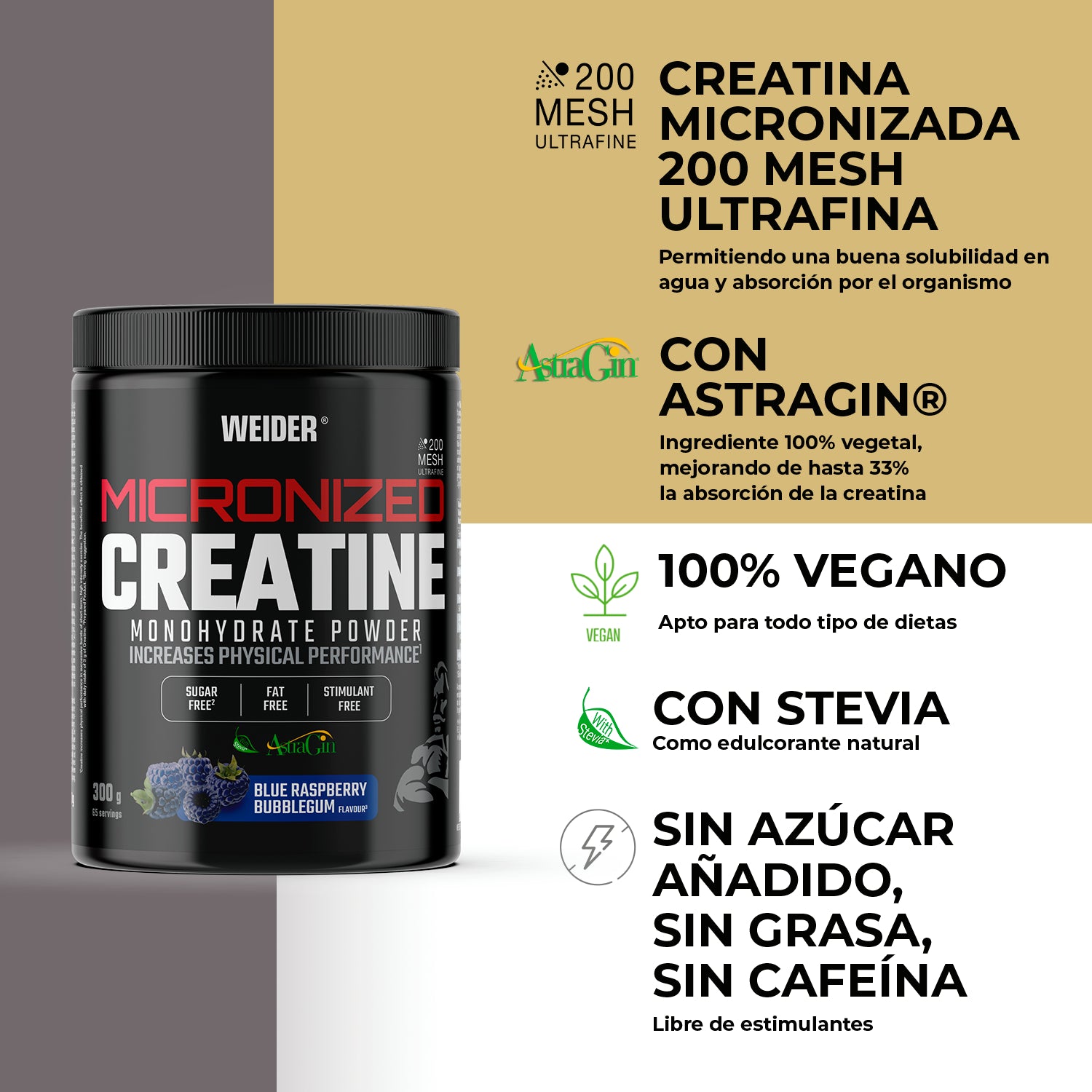 Micronized Creatine Blueraspberry
