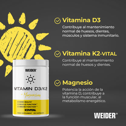 Vitamin D3/K2 120 capsules